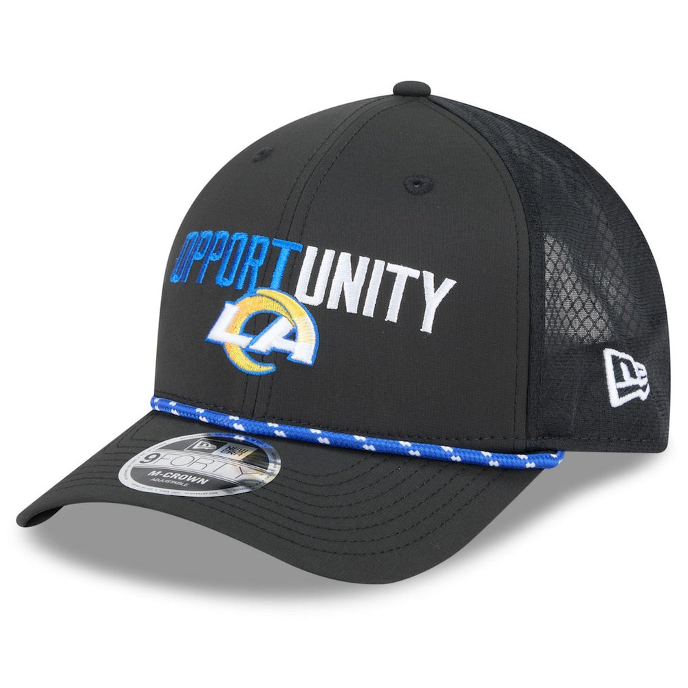 Los Angeles Rams New Era 2025 Inspire Change 9FORTY M-Crown Adjustable Hat Black - NFL