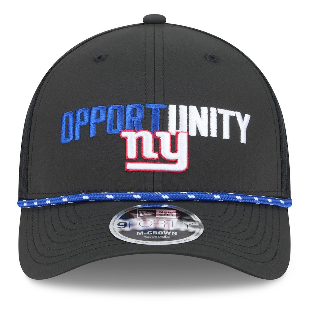 New York Giants New Era 2025 Inspire Change 9FORTY M-Crown Adjustable Hat Black - NFL