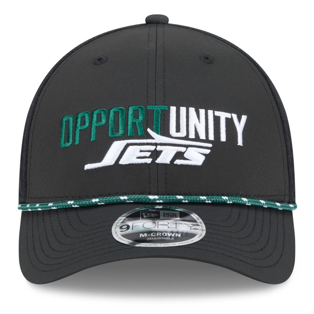 New York Jets New Era 2025 Inspire Change 9FORTY M-Crown Adjustable Hat Black - NFL