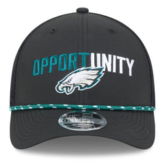 Philadelphia Eagles New Era 2025 Inspire Change 9FORTY M-Crown Adjustable Hat Black - NFL