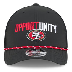 San Francisco 49ers New Era 2025 Inspire Change 9FORTY M-Crown Adjustable Hat Black - NFL