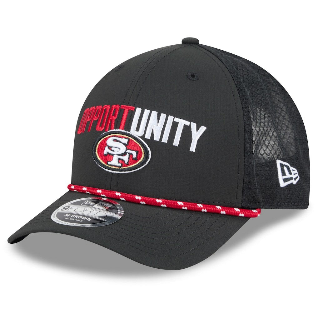 San Francisco 49ers New Era 2025 Inspire Change 9FORTY M-Crown Adjustable Hat Black - NFL