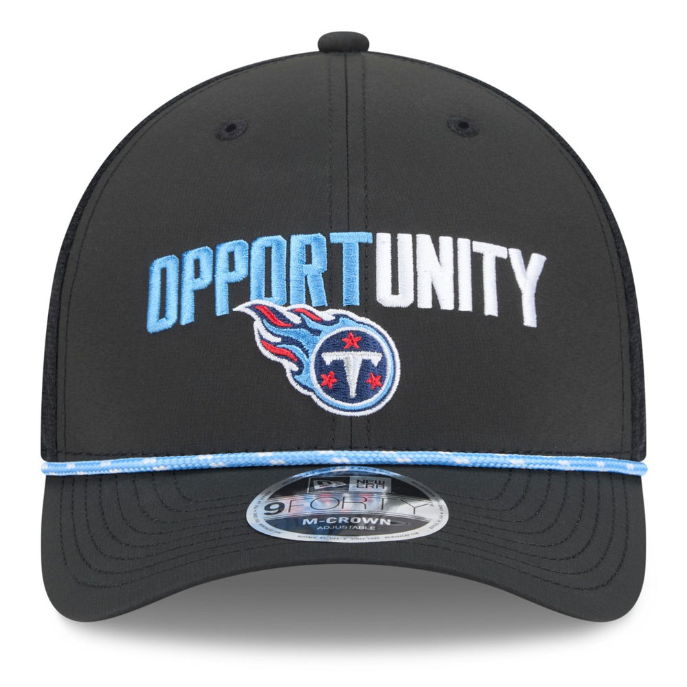 Tennessee Titans New Era 2025 Inspire Change 9FORTY M-Crown Adjustable Hat Black - NFL