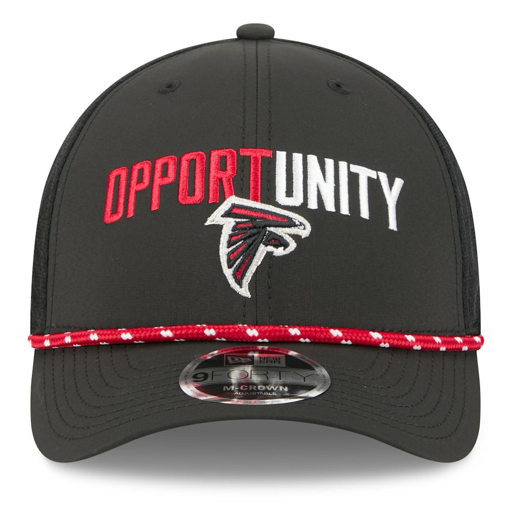 Atlanta Falcons New Era 2025 Inspire Change 9FORTY M-Crown Adjustable Hat Black - NFL