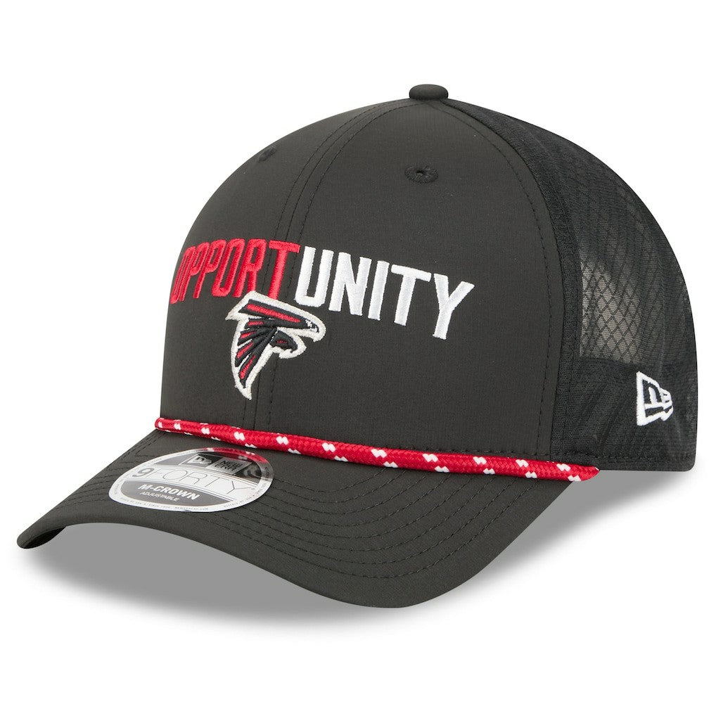 Atlanta Falcons New Era 2025 Inspire Change 9FORTY M-Crown Adjustable Hat Black - NFL