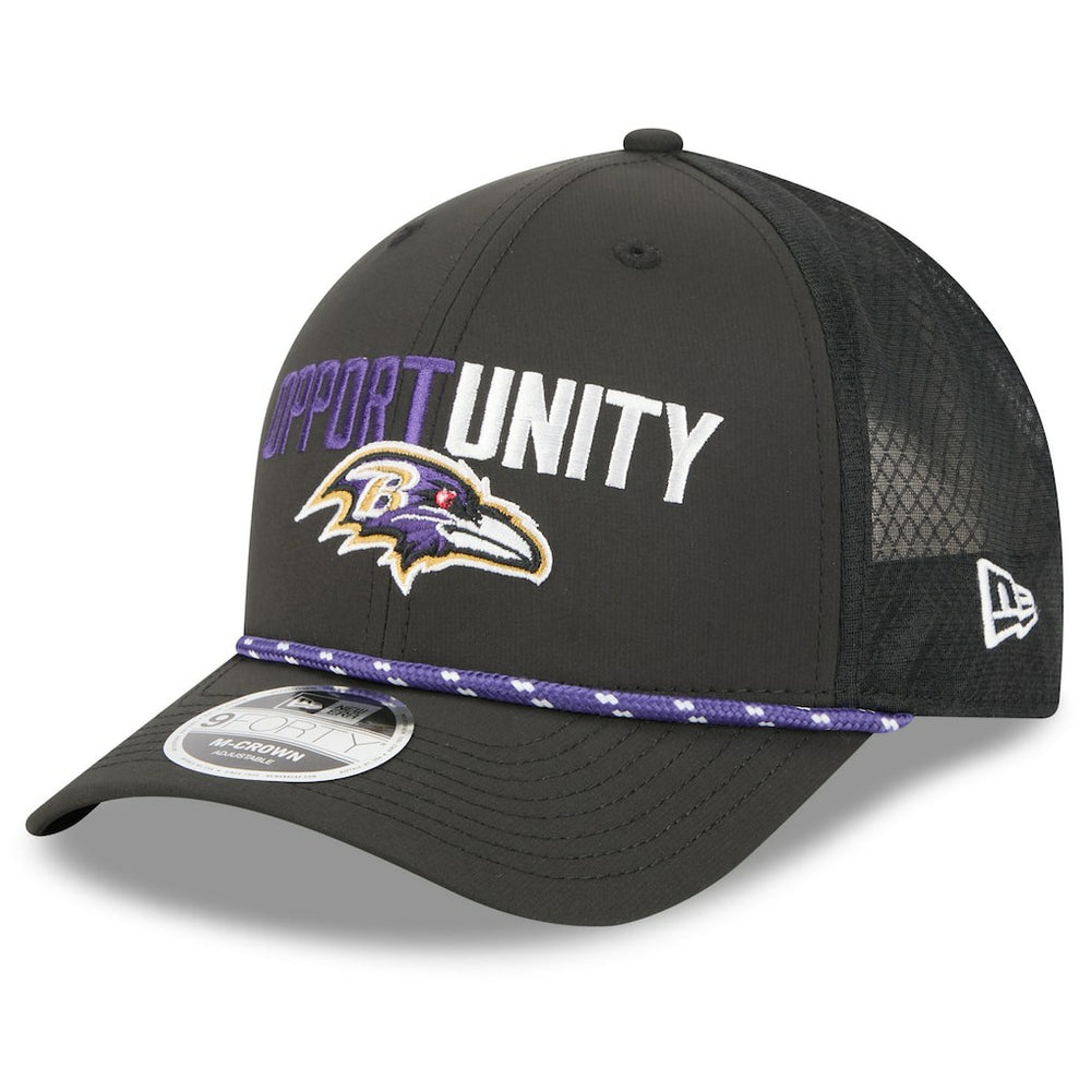 Baltimore Ravens New Era 2025 Inspire Change 9FORTY M-Crown Adjustable Hat Black - NFL
