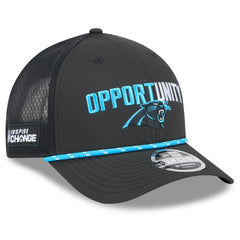 Carolina Panthers New Era 2025 Inspire Change 9FORTY M-Crown Adjustable Hat Black - NFL