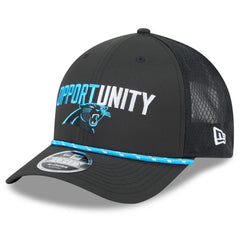 Carolina Panthers New Era 2025 Inspire Change 9FORTY M-Crown Adjustable Hat Black - NFL