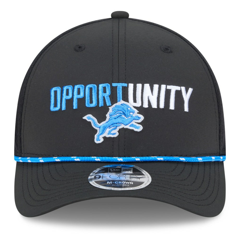 Detroit Lions New Era 2025 Inspire Change 9FORTY M-Crown Adjustable Hat Black - NFL