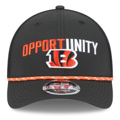 Cincinnati Bengals New Era 2025 Inspire Change 9FORTY M-Crown Adjustable Hat Black - NFL