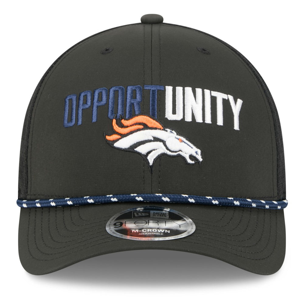 Denver Broncos New Era 2025 Inspire Change 9FORTY M-Crown Adjustable Hat Black - NFL