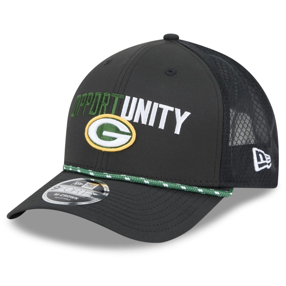 Green Bay Packers New Era 2025 Inspire Change 9FORTY M-Crown Adjustable Hat Black - NFL