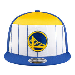 New Era - Golden State Warriors Youth 2025 NBA Tip Off Split Panel 9FIFTY Snapback Hat - White/Royal