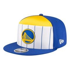 New Era - Golden State Warriors Youth 2025 NBA Tip Off Split Panel 9FIFTY Snapback Hat - White/Royal