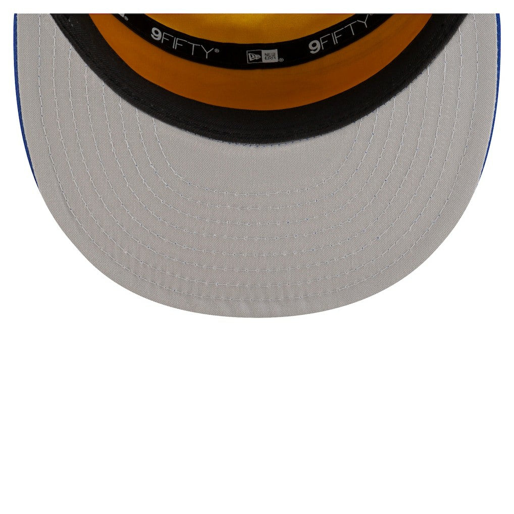 New Era - Golden State Warriors Youth 2025 NBA Tip Off Split Panel 9FIFTY Snapback Hat - White/Royal