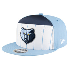 New Era - Memphis Grizzlies Youth 2025 NBA Tip Off Split Panel 9FIFTY Snapback Hat - White/Light Blue