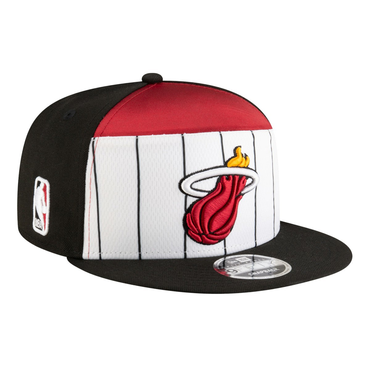 New Era - Miami Heat Youth 2025 NBA Tip Off Split Panel 9FIFTY Snapback Hat - White/Black