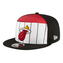 New Era - Miami Heat Youth 2025 NBA Tip Off Split Panel 9FIFTY Snapback Hat - White/Black