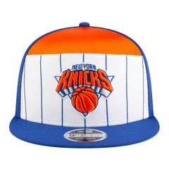New Era - New York Knicks Youth 2025 NBA Tip Off Split Panel 9FIFTY Snapback Hat - White/Blue