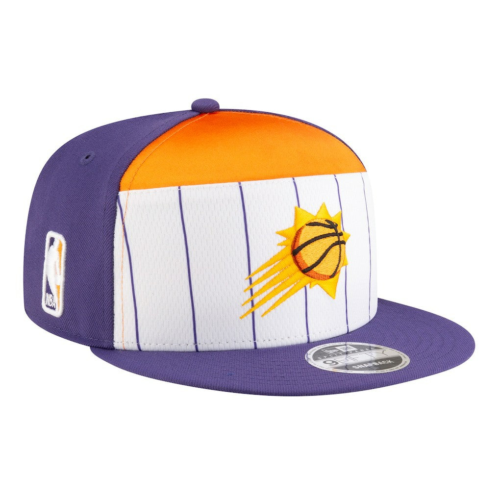New Era - Phoenix Suns Youth 2025 NBA Tip Off Split Panel 9FIFTY Snapback Hat - White/Purple