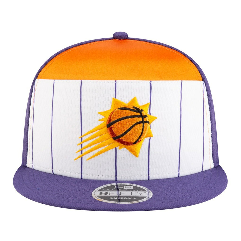 New Era - Phoenix Suns Youth 2025 NBA Tip Off Split Panel 9FIFTY Snapback Hat - White/Purple