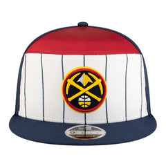 New Era - Denver Nuggets Youth 2025 NBA Tip Off Split Panel 9FIFTY Snapback Hat - White/Navy