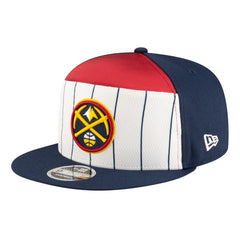 New Era - Denver Nuggets Youth 2025 NBA Tip Off Split Panel 9FIFTY Snapback Hat - White/Navy
