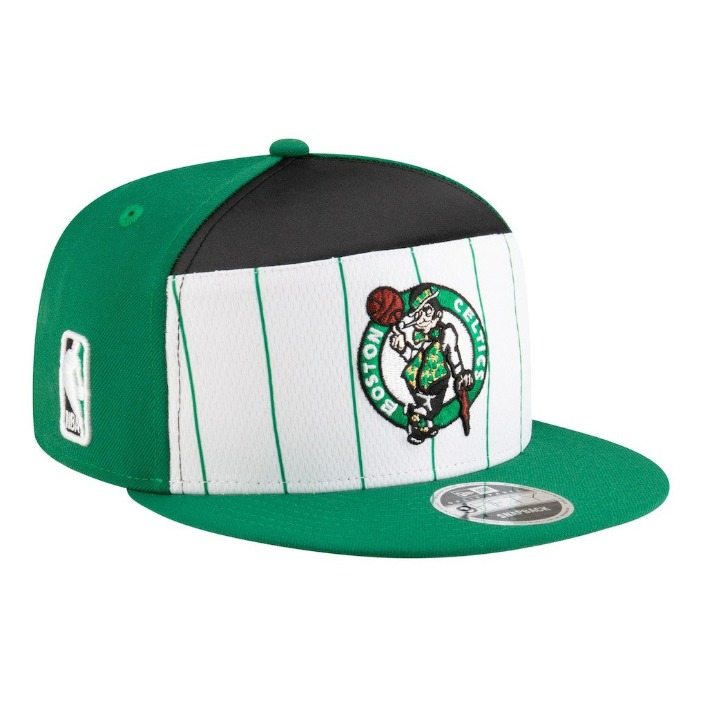 New Era - Boston Celtics Youth 2025 NBA Tip Off Split Panel 9FIFTY Snapback Hat - White/Kelly Green