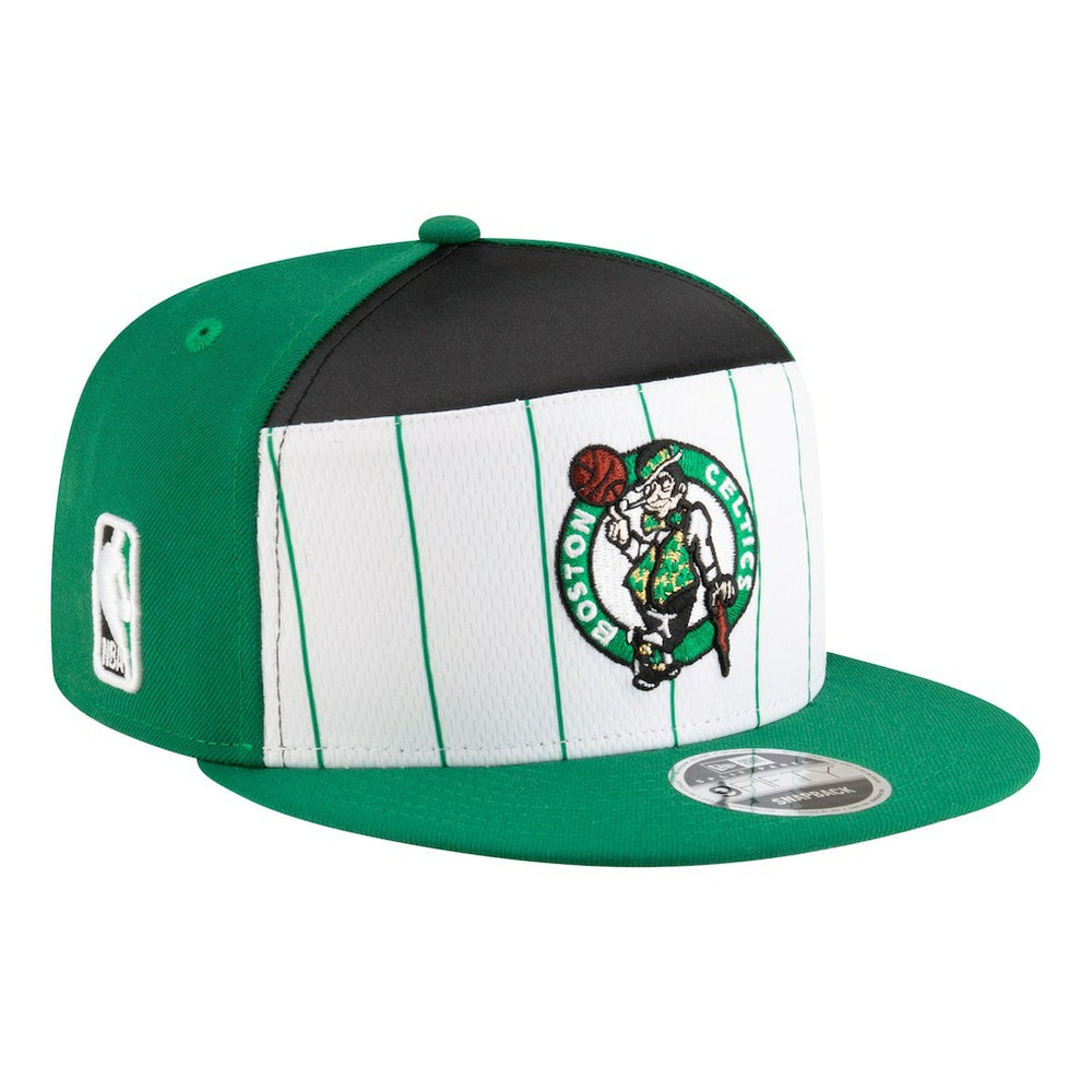 New Era - Boston Celtics Youth 2025 NBA Tip Off Split Panel 9FIFTY Snapback Hat - White/Kelly Green