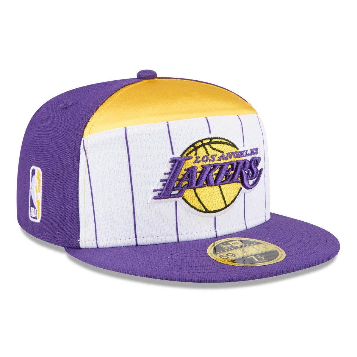 New Era - Los Angeles Lakers 2025 NBA Tip Off Split Panel 59FIFTY Fitted Hat - White/Purple