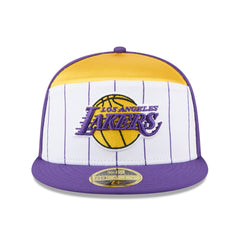 New Era - Los Angeles Lakers 2025 NBA Tip Off Split Panel 59FIFTY Fitted Hat - White/Purple
