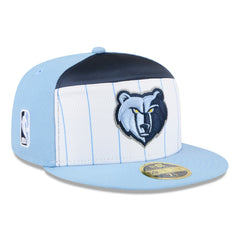 New Era - Memphis Grizzlies 2025 NBA Tip Off Split Panel 59FIFTY Fitted Hat - White/Light Blue