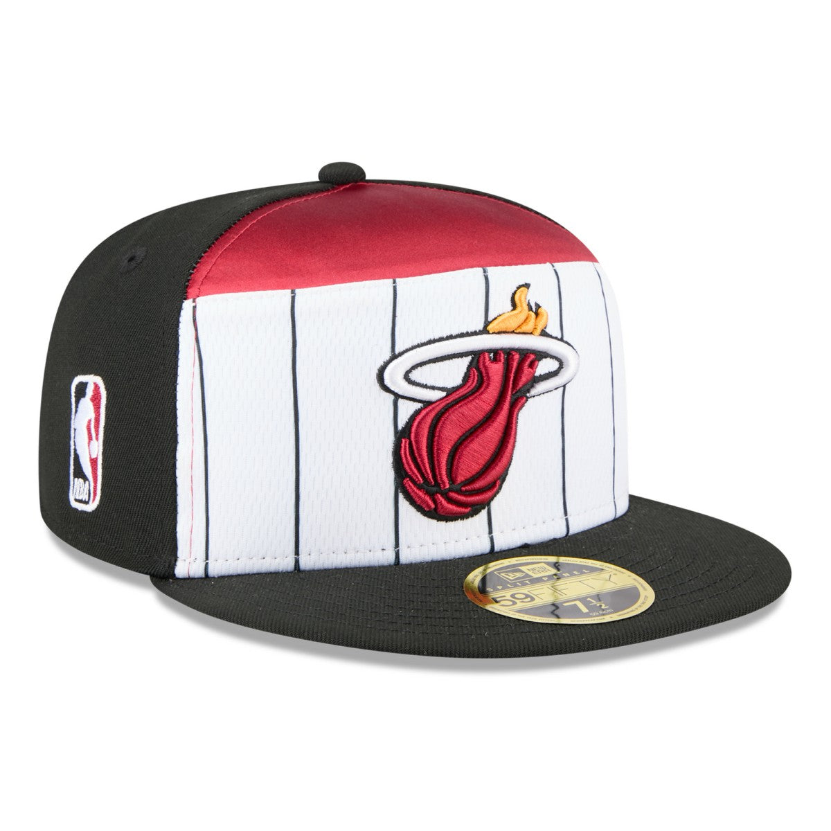 New Era - Miami Heat 2025 NBA Tip Off Split Panel 59FIFTY Fitted Hat - White/Black