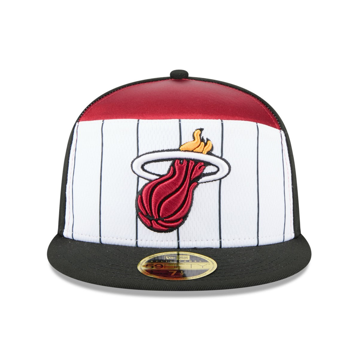 New Era - Miami Heat 2025 NBA Tip Off Split Panel 59FIFTY Fitted Hat - White/Black