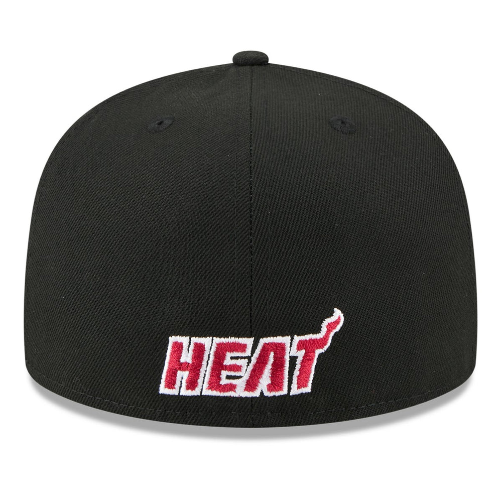 New Era - Miami Heat 2025 NBA Tip Off Split Panel 59FIFTY Fitted Hat - White/Black