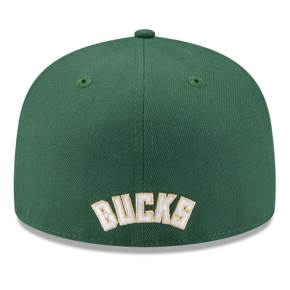 New Era - Milwaukee Bucks 2025 NBA Tip Off Split Panel 59FIFTY Fitted Hat - White/Hunter Green