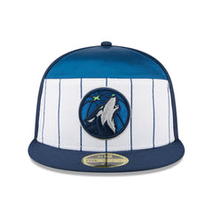New Era - Minnesota Timberwolves 2025 NBA Tip Off Split Panel 59FIFTY Fitted Hat - White/Navy