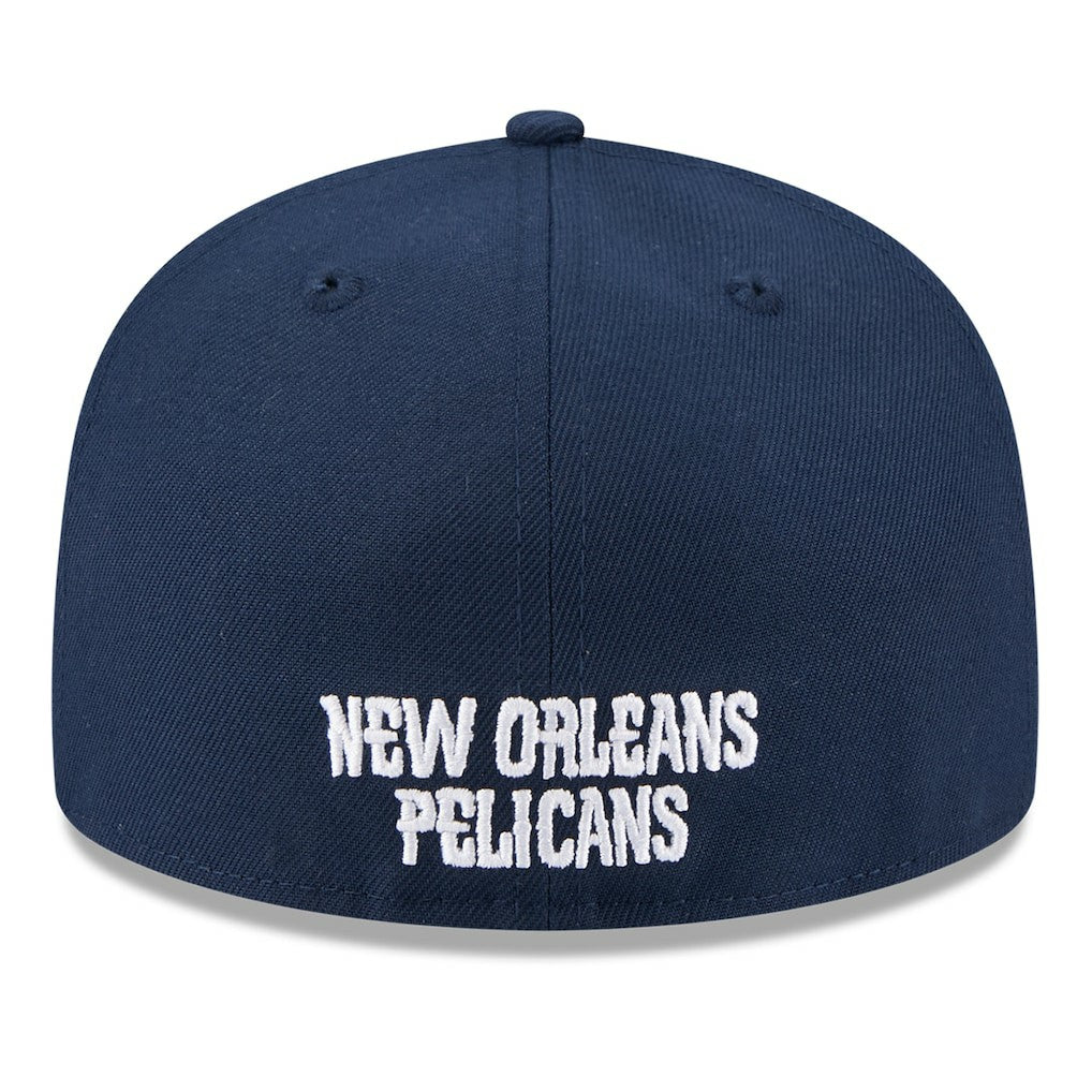 New Era - New Orleans Pelicans 2025 NBA Tip Off Split Panel 59FIFTY Fitted Hat - White/Navy