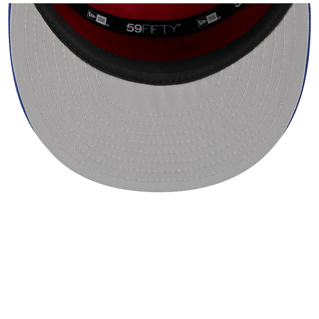 New Era - Philadelphia 76ers 2025 NBA Tip Off Split Panel 59FIFTY Fitted Hat - White/Royal