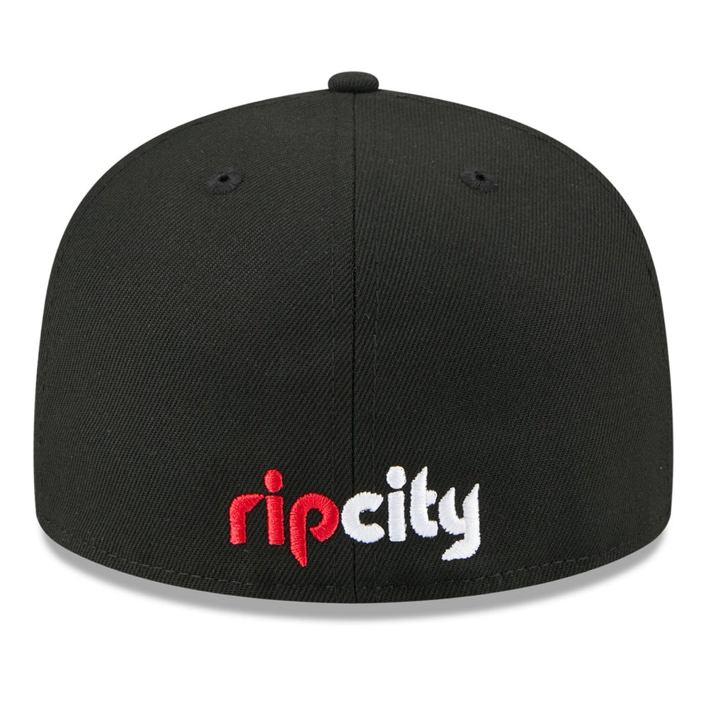 New Era - Portland Trail Blazers 2025 NBA Tip Off Split Panel 59FIFTY Fitted Hat - White/Black