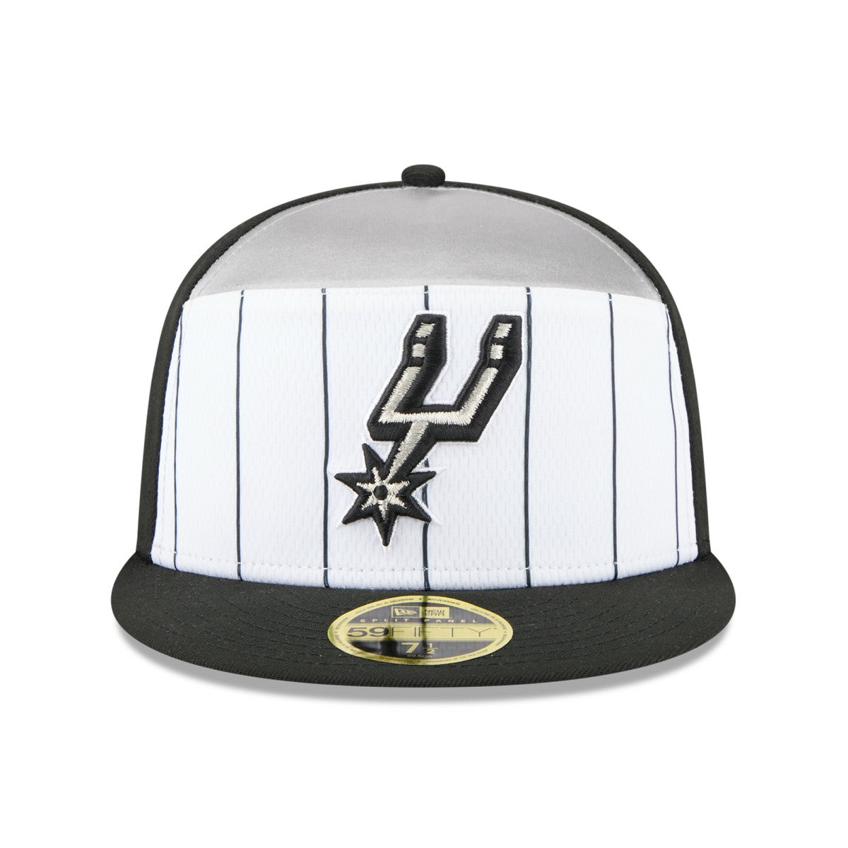 New Era - San Antonio Spurs 2025 NBA Tip Off Split Panel 59FIFTY Fitted Hat - White/Black