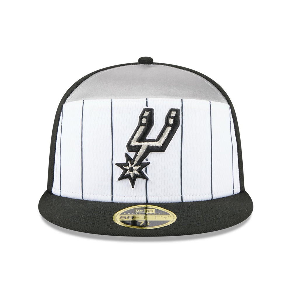 New Era - San Antonio Spurs 2025 NBA Tip Off Split Panel 59FIFTY Fitted Hat - White/Black