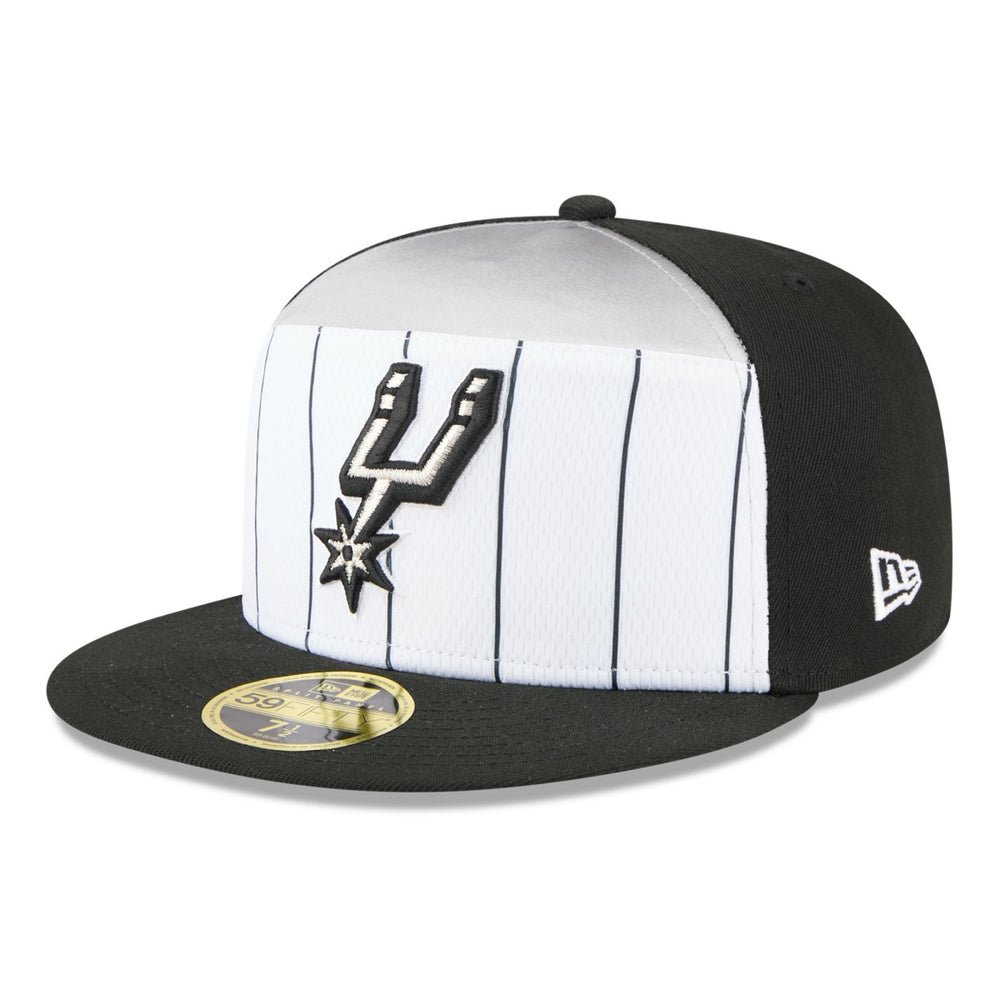 New Era - San Antonio Spurs 2025 NBA Tip Off Split Panel 59FIFTY Fitted Hat - White/Black
