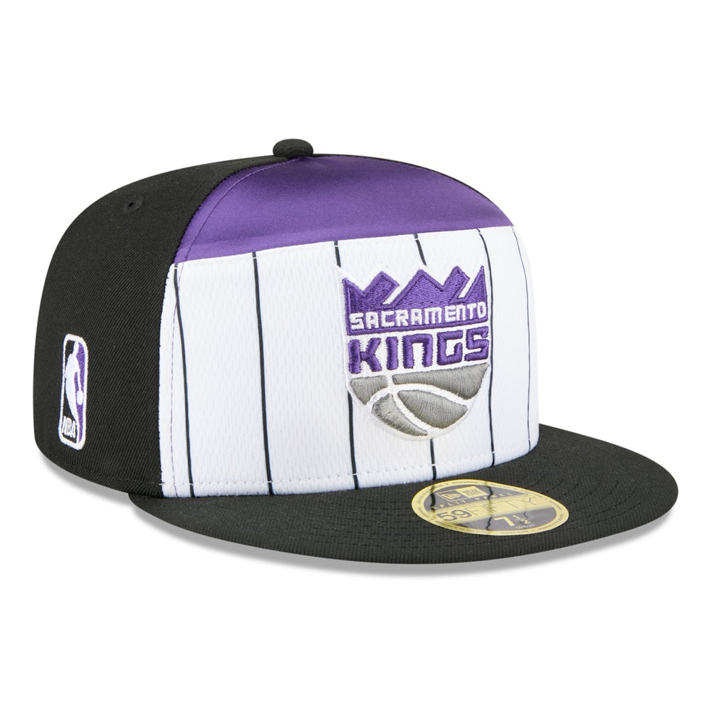 New Era - Sacramento Kings 2025 NBA Tip Off Split Panel 59FIFTY Fitted Hat - White/Black