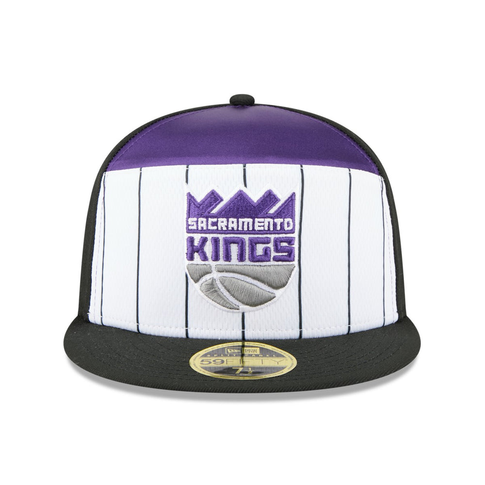 New Era - Sacramento Kings 2025 NBA Tip Off Split Panel 59FIFTY Fitted Hat - White/Black