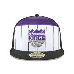 New Era - Sacramento Kings 2025 NBA Tip Off Split Panel 59FIFTY Fitted Hat - White/Black