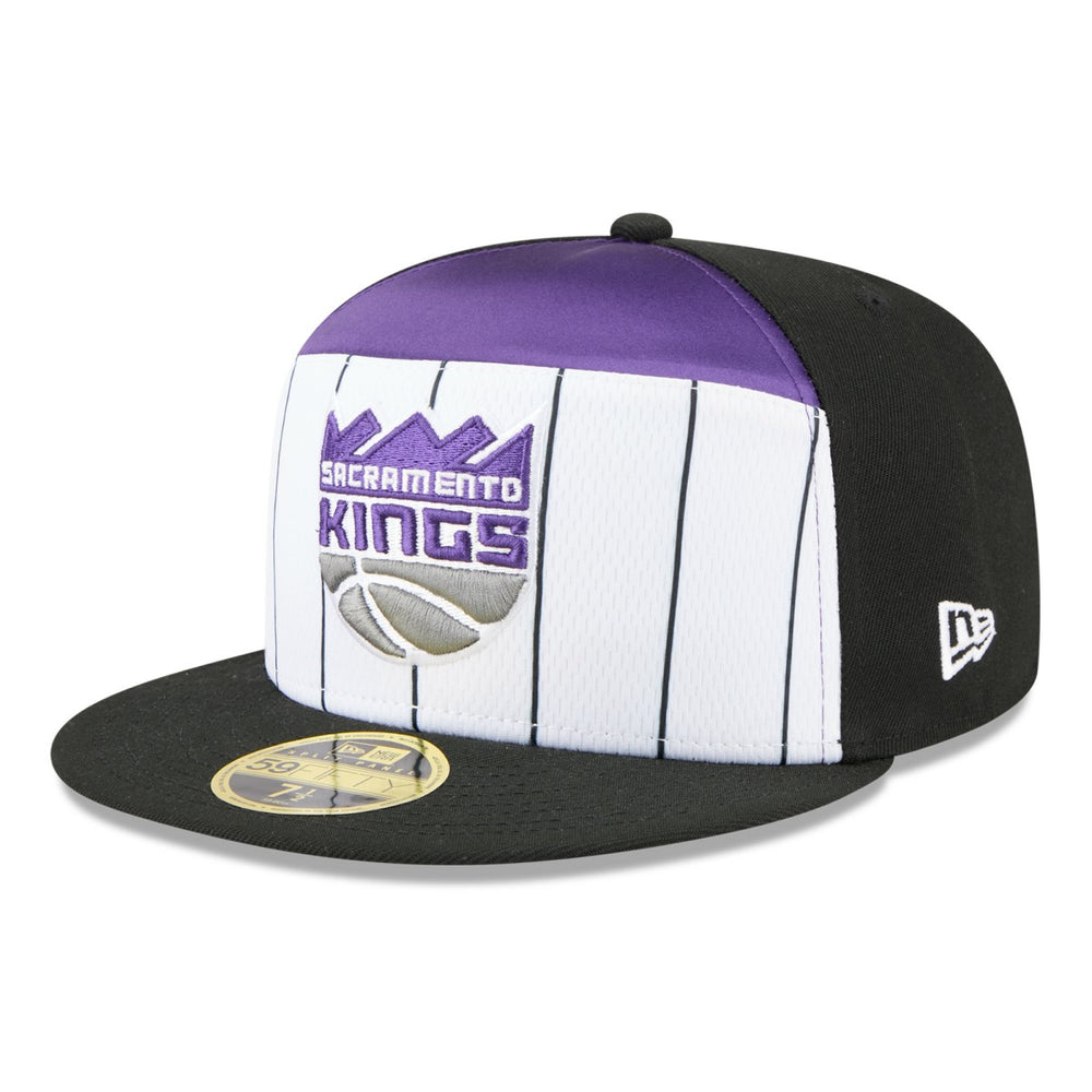 New Era - Sacramento Kings 2025 NBA Tip Off Split Panel 59FIFTY Fitted Hat - White/Black