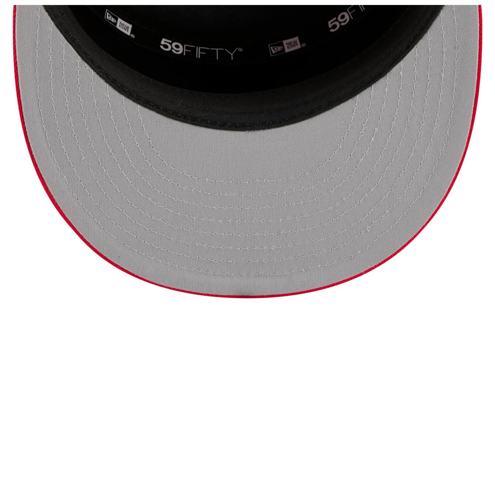 New Era - Toronto Raptors 2025 NBA Tip Off Split Panel 59FIFTY Fitted Hat - White/Red