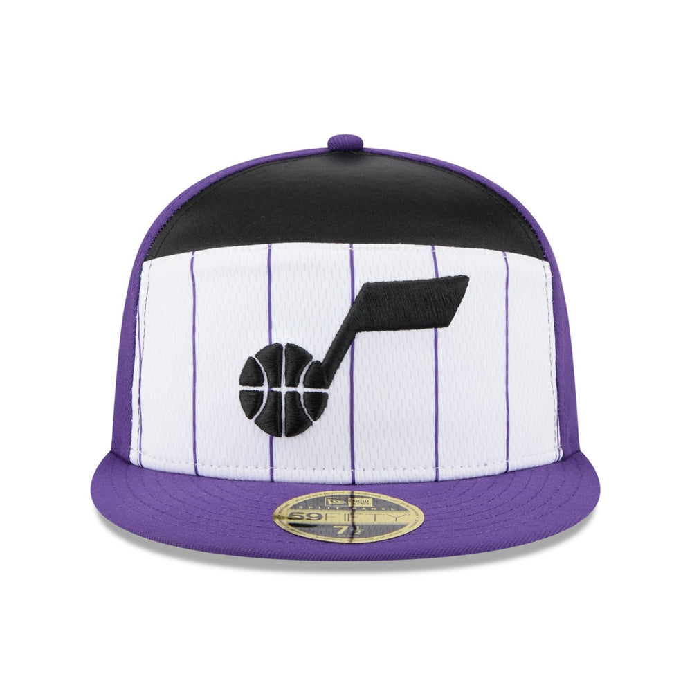 New Era - Utah Jazz 2025 NBA Tip Off Split Panel 59FIFTY Fitted Hat - White/Purple