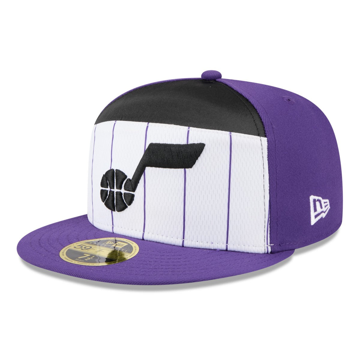 New Era - Utah Jazz 2025 NBA Tip Off Split Panel 59FIFTY Fitted Hat - White/Purple